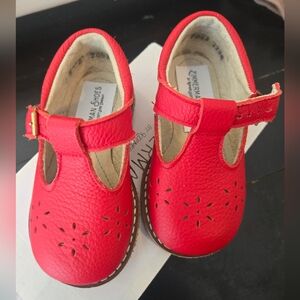 Zimmerman Leather T-Strap Mary Jane Shoes – Girls Size 6 – Red